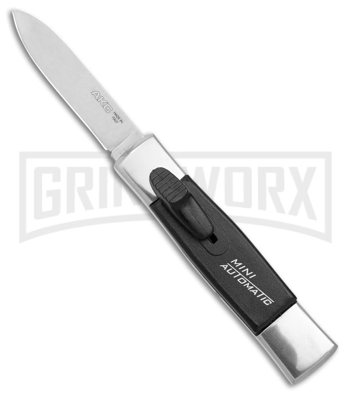 AKC Minion Concord Polish/Black OTF Automatic Knife - Flat Grind Satin Plain 3 AKC Minion Concord Polish/Black OTF Automatic Knife - Flat Grind Satin Plain