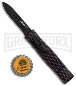 AKC Minion Concord Sim Carbon Fiber OTF Automatic Knife - Black Flat 9 AKC Minion Concord Sim Carbon Fiber OTF Automatic Knife - Black Flat -Akc AKC Minion Concord Slim CF OTF Auto Black Flat GX 33108 jr bottlecap large