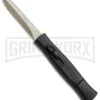 AKC 077 Concord Black OTF Automatic Knife - Dagger Gold Plain -Akc AKC OTF Black Concord 077 Gold Dagger BHQ 52352 jr large