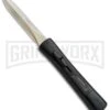 AKC Concord Black OTF Automatic Knife - Dagger Gold Plain -Akc AKC OTF Black Concord Gold Dagger BHQ 52359 jr 2 large