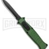 AKC X-treme EVO Green OTF Automatic Knife - Dagger Black Plain -Akc AKC X treme EVO OTF Auto Dagger Green Black GX 37364 jr large