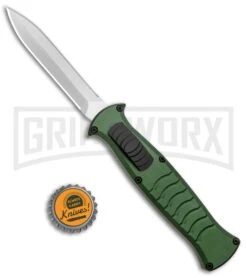 AKC X-treme EVO Green OTF Automatic Knife - Satin DE Dagger -Akc AKC X treme EVO OTF Auto Green Satin DE Dagger BHQ 134949 jr bottlecap 2 large