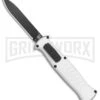 AKC X-treme EVO Silver OTF Automatic Knife - Black Plain 1 AKC X-treme EVO Silver OTF Automatic Knife - Black Plain -Akc AKC X treme EVO OTF Auto Silver Black BHQ 114658 jr large