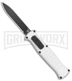 AKC X-treme EVO Silver OTF Automatic Knife - Black Plain