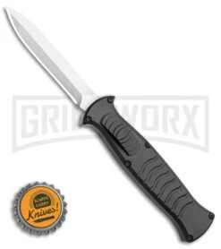 AKC X-treme EVO Black OTF Automatic Knife - Satin Plain Dagger 9 AKC X-treme EVO Black OTF Automatic Knife - Satin Plain Dagger -Akc AKC X treme EVO OTF Automatic Knife Black 3.5 Satin Dagger BHQ 119723 LS Bottlecap large