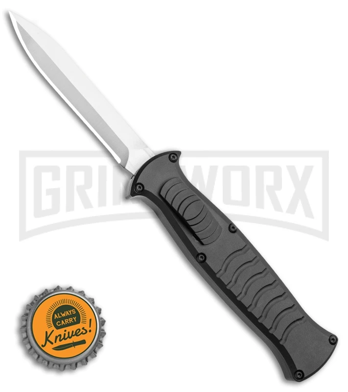 AKC X-treme EVO Black OTF Automatic Knife - Satin Plain Dagger 6 AKC X-treme EVO Black OTF Automatic Knife - Satin Plain Dagger - Image 4