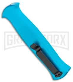 AKC X-treme EVO Blue OTF Automatic Knife - Black Plain 8 AKC X-treme EVO Blue OTF Automatic Knife - Black Plain -Akc AKC X treme EVO OTF Automatic Knife Blue 3.5in Black EVO LBB BHQ 114336 LS Side large