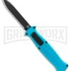 AKC X-treme EVO Blue OTF Automatic Knife - Black Plain 2 AKC X-treme EVO Blue OTF Automatic Knife - Black Plain -Akc AKC X treme EVO OTF Automatic Knife Blue 3.5in Black EVO LBB BHQ 114336 LS large