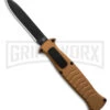 AKC X-treme EVO Gold OTF Automatic Knife - Black Plain Spear Point -Akc AKC Xtreme EVO Gold Automatic Knife Black Plain GX 41624 hd large