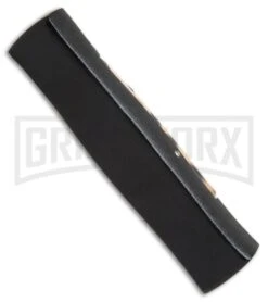 AKC Concord Red/White Skull OTF Automatic Knife - Flat Grind Black Flat -Akc AKC minion concord cheetah black BP 19139 er side large