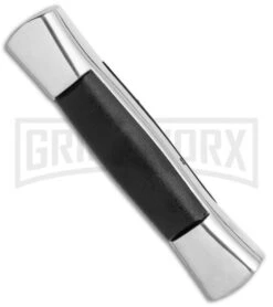 AKC 007 Concord Black OTF Automatic Knife Gray/Black - Spear Point Satin -Akc Minion Concord Polish Black OTF Auto Flat Satin Plain GX 35509 jr side large