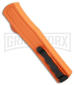 AKC F-20 Orange D/A OTF Dagger Automatic Knife - Satin Plain 8 AKC F-20 Orange D/A OTF Dagger Automatic Knife - Satin Plain -Akc akc f 20 da otf auto black Orange aluminum Satin dagger BHQ 177350 jr side large