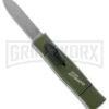 AKC Minion Concord Green OTF Automatic Knife - Flat Grind Polish Plain -Akc akc minion NATO flat large