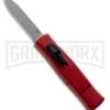 AKC Minion Concord Red OTF Automatic Knife - Flat Grind Polish Plain -Akc akc minion red flat BHQ 50708 jr large