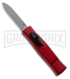Akc 28 AKC Minion Concord Red OTF Automatic Knife - Flat Grind Polish Plain