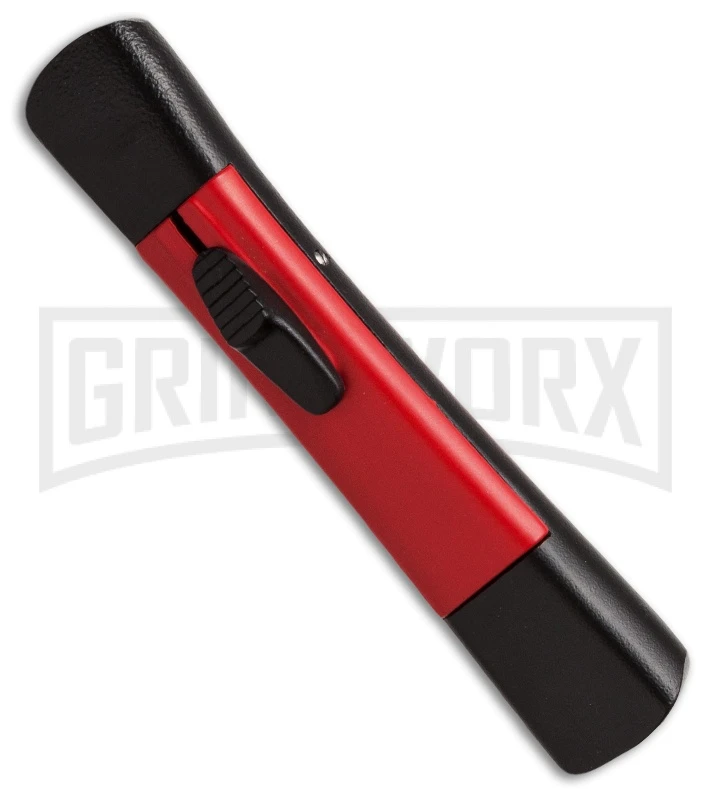 AKC Concord Black/Red OTF Automatic Knife - Flat Grind Black Plain 4 AKC Concord Black/Red OTF Automatic Knife - Flat Grind Black Plain - Image 2